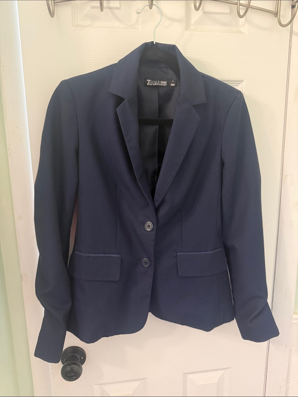 Navy Ponte Blazer - Women's Tailored Jacket